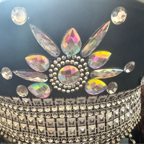 SEXY SKELETON BODYSUIT COSTUME Size XS & FESTIVAL HAT - Picture 7 of 13